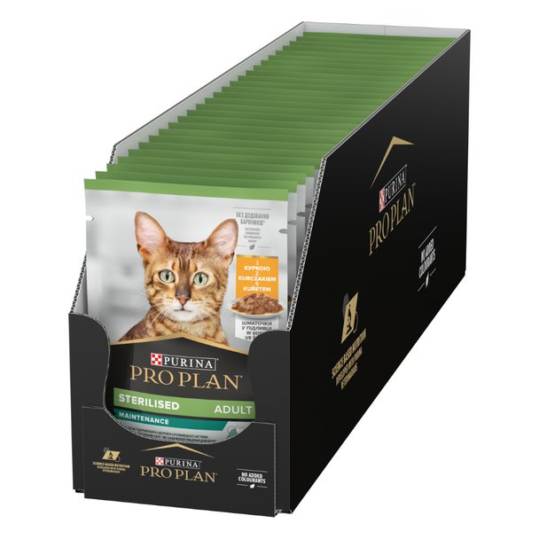 Влажный корм Purina Pro Plan Sterilised Nutrisavour для стерилизованных котов с курице 30шт*85г - изображение 12