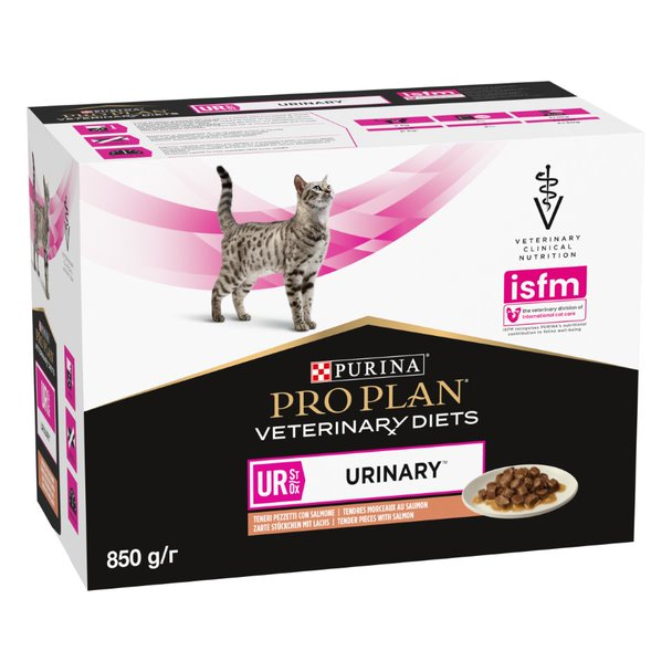 Влажный лечебный корм Purina Pro Plan Veterinary Diets для котов при мочекаменной болезни с лососем 30шт*85г - изображение 5