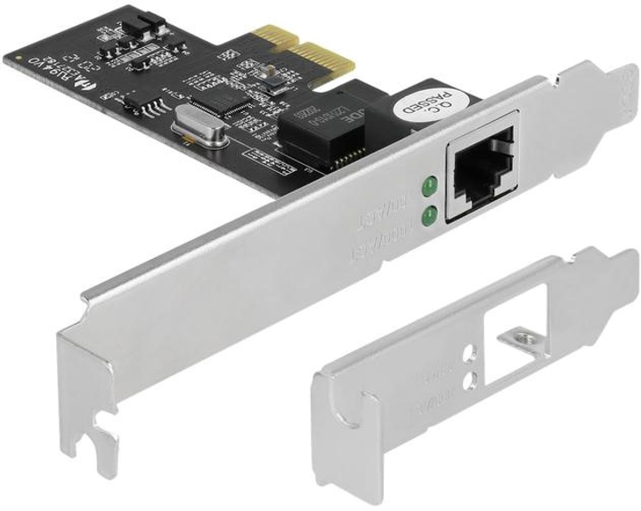 Плата розширення Delock PCI Express x1 card to 1 x RJ45 2.5 Gigabit LAN i225 (4043619895984) - зображення 1