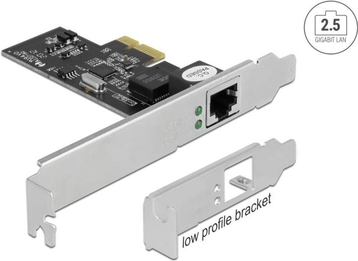 Плата розширення Delock PCI Express x1 card to 1 x RJ45 2.5 Gigabit LAN i225 (4043619895984) - зображення 2