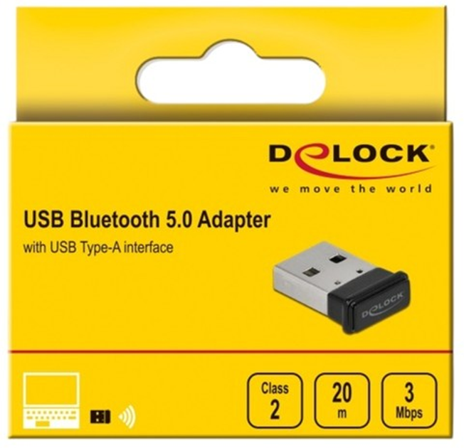 Adapter Delock Bluetooth 5.0 USB-A (4043619610143) - obraz 3