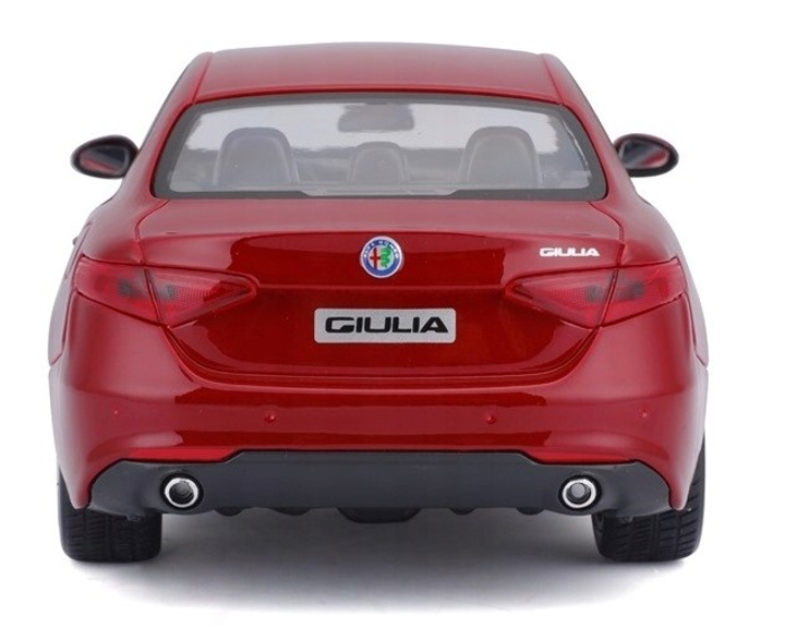 Model metalowy Bburago Alfa Romeo Giulia 1:24 czerwony (4893993210800) - obraz 6