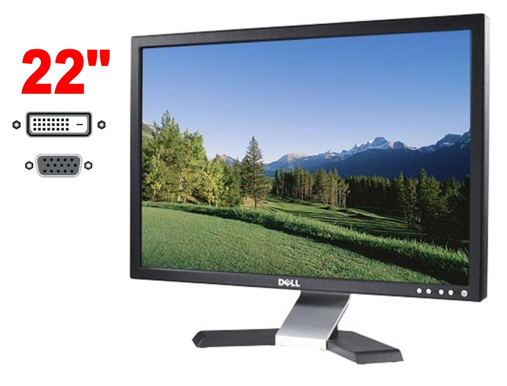 Монитор Dell E228WFPc / 22" (1680x1050) TN / 1x DVI, 1xVGA / VESA 100x100 б/у - изображение 1