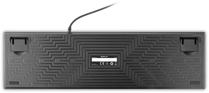 Клавиатура проводная Real-El M 13 Huano Blue USB Grey (EL123100045) - изображение 8