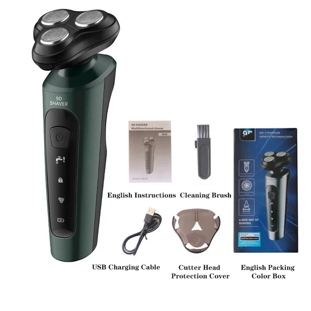 Электробритва 9D Electric Shaver Original аккумуляторная USB для мужчин плавающее лезвие - Фото 2 Электробритва 9D Electric Shaver Original аккумуляторная USB для мужчин плавающее лезвие - изображение 2