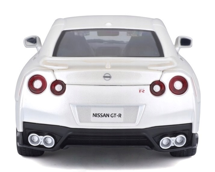 Model metalowy Bburago Nissan GT-R 1:24 biały (4893993010585) - obraz 5