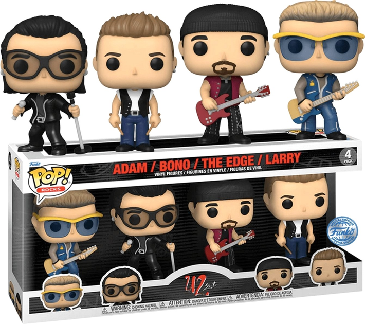 Zestaw figurek Funko Rocks U2 10.16 cm (889698646888) - obraz 2