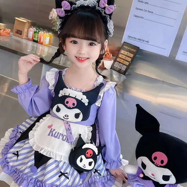 Платье нарядное для девочек в стиле Kuromi 100 см Фиолетовый (1015-460-00) - изображение 6