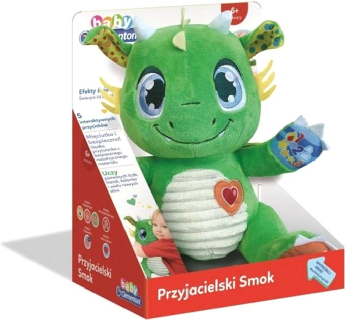 Інтерактивна м'яка іграшка Clementoni Cle Baby Dragon plush (8005125509386) - зображення 2