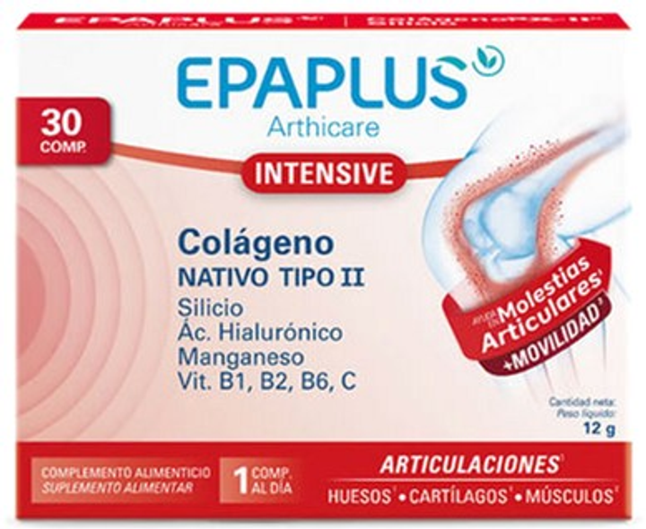 Suplement diety Epaplus Arthicare Intensive Native Collagen Type II 30 tabletek (8430442010909) - obraz 1