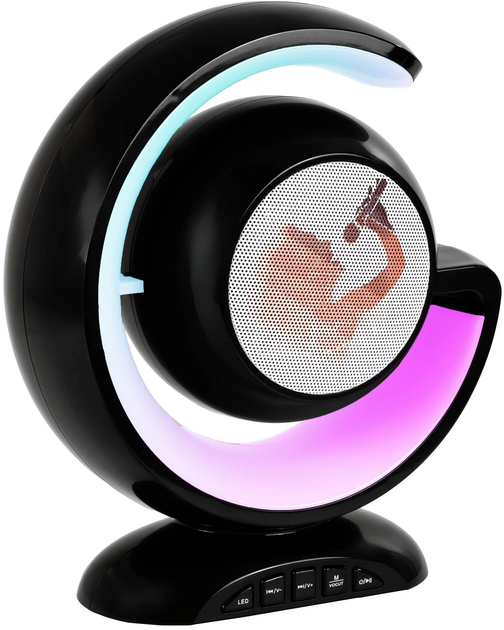 Przenośny zestaw karaoke MusicMate MM-SC70-B RainbowDust Black (5904119285066) - obraz 6