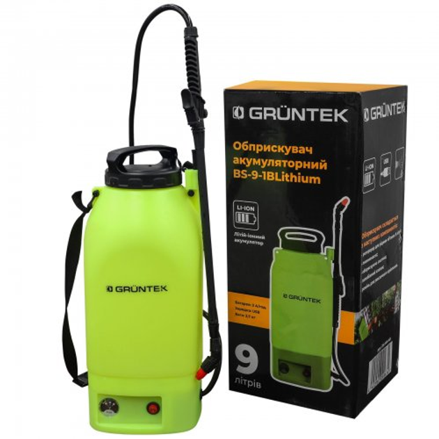 Опрыскиватель аккумуляторный GRUNTEK BS-9-1BLithium - изображение 1