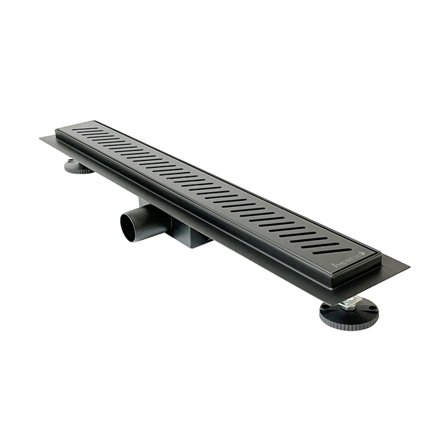 Душевой трап линейный IMPRESE i-FLOW 700 мм d44700SB07, черный - Фото 1 Душевой трап линейный IMPRESE i-FLOW 700 мм d44700SB07, черный - изображение 1