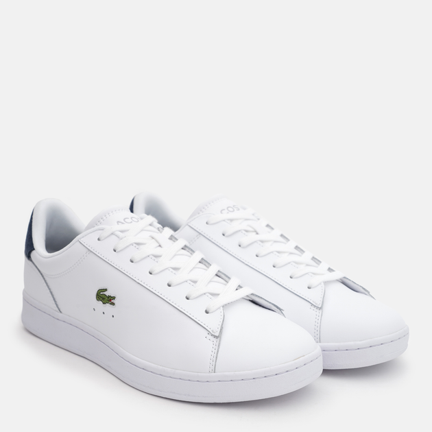 Чоловічі кеди низькі Lacoste Carnaby 748SMA0011-042 44.5 (T10) 27.8 см Wht/Nvy (5059862384365) - зображення 3