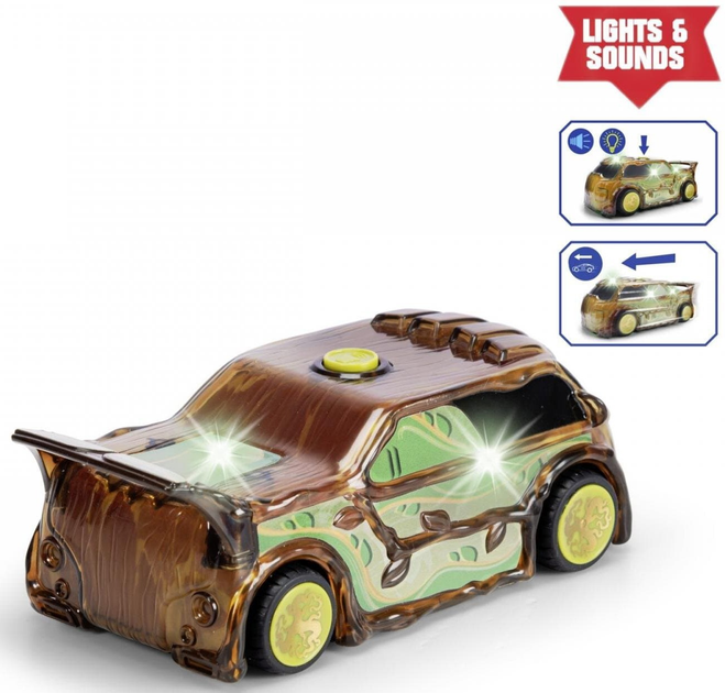 Samochód Jada Marvel Light Hero Groot z efektami świetlnymi i dźwiękowymi 15 cm 1:32 (4006333090301) - obraz 5
