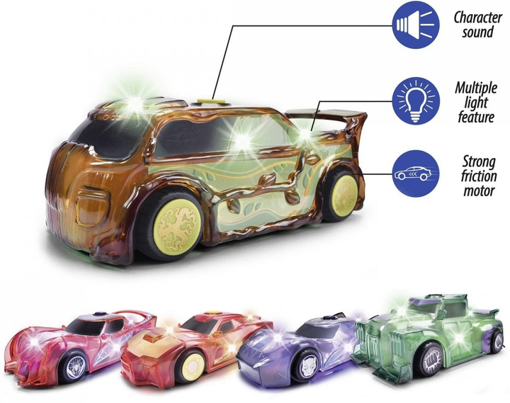 Samochód Jada Marvel Light Hero Groot z efektami świetlnymi i dźwiękowymi 15 cm 1:32 (4006333090301) - obraz 6
