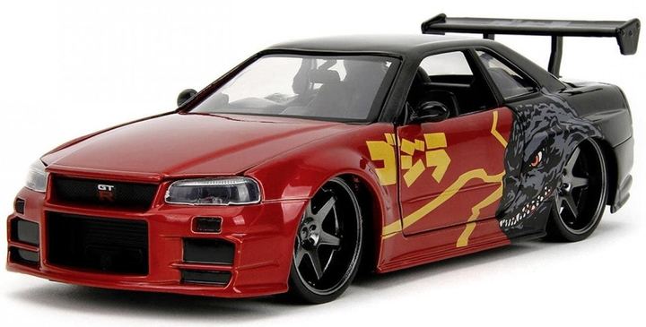 Samochód Jada Godzilla 2002 Nissan Skyline GTR 19 cm 1:24 (4006333091049) - obraz 2