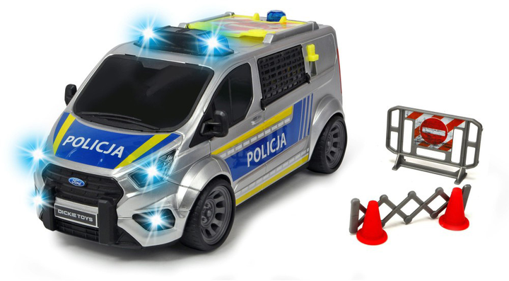 Поліцейська машина Dickie Toys SOS Ford Transit 28 см 1:18 + аксесуари (4006333063541) - зображення 2