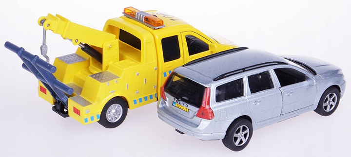 Zestaw samochodów Kids Globe Holownik 14 cm + Volvo V70 Metal 13 cm (8713219250747) - obraz 5
