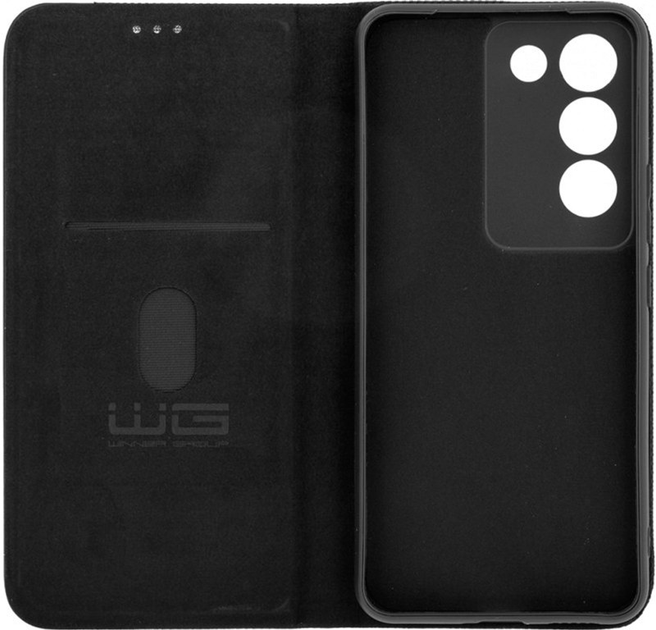 Etui z klapką Winner Group Flipbook Duet do Vivo V40 SE Black (8591194122767) - obraz 2