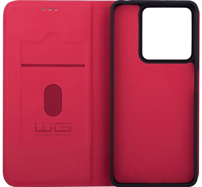 Etui z klapką Winner Group Flipbook Duet do Xiaomi Redmi Note 14 5G Red (8591194125348) - obraz 2