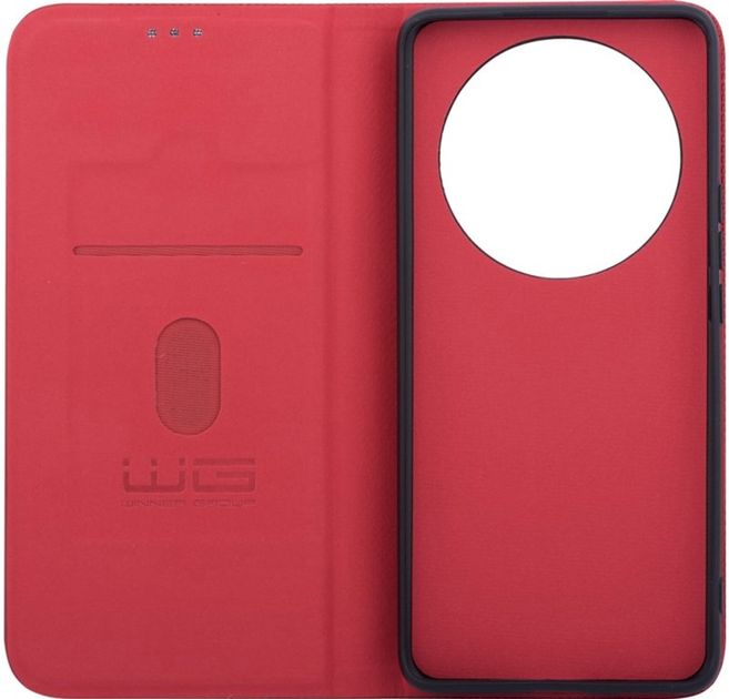 Etui z klapką Winner Group Flipbook Duet do Honor Magic 6 Lite 5G Red (8591194120534) - obraz 2