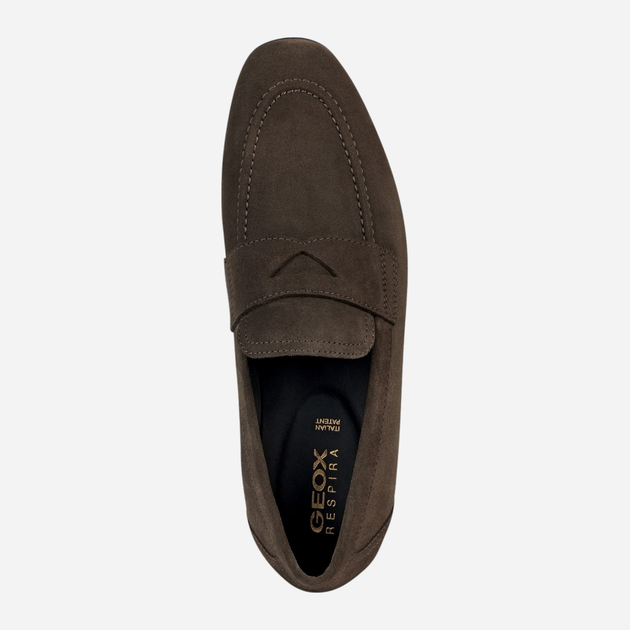 Loafersy męskie zamszowe Geox U35CCA00022-C1018 43.5 29 cm Brązowe (8056206117648) - obraz 4