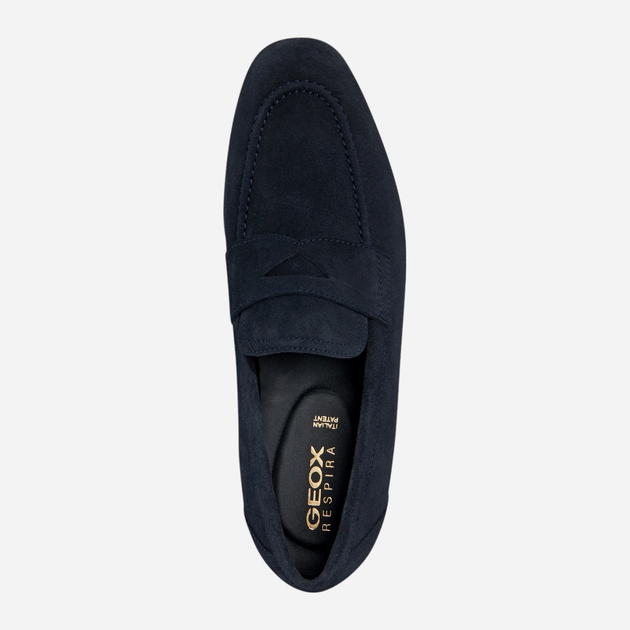 Loafersy męskie zamszowe Geox U35CCA00022-C4002 45 30 cm Granatowe (8056206117778) - obraz 4