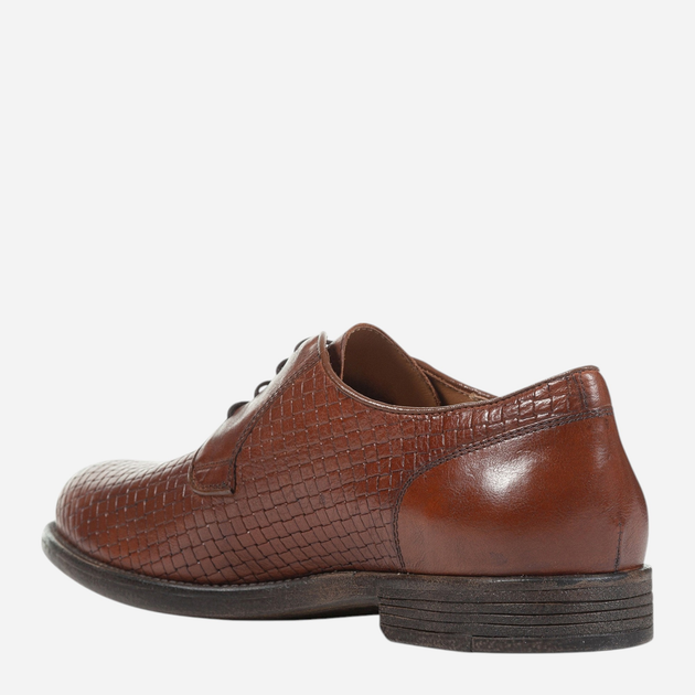 Buty derby męskie skórzane Geox U25EGF09D43-C6001 42.5 28.3 cm Brązowe (8050036560513) - obraz 3