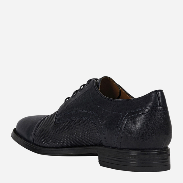 Buty derby męskie skórzane Geox U158QB0TURM-C4002 44 29.3 cm Granatowe (8050036074331) - obraz 3