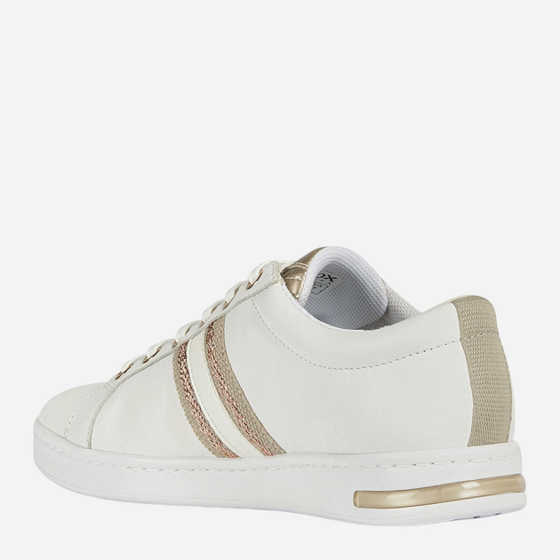 Sneakersy damskie do kostki Geox D921BA085NF-C1ZH8 36.5 23.7 cm Biały/Złoty (8050036653994) - obraz 3