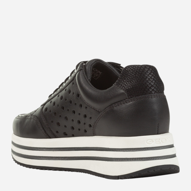 Sneakersy damskie do kostki Geox D25QHB085MA-C9999 39 25.4 cm Czarne (8056206190320) - obraz 3