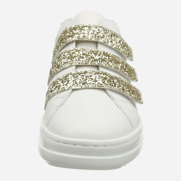 Sneakersy damskie do kostki Geox D15FEC085EW-C0451 39 25.4 cm Biały/Złoty (8050036012067) - obraz 4
