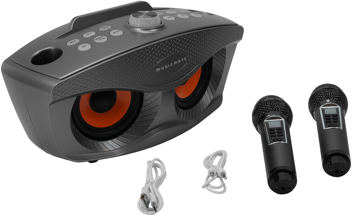 Przenośny zestaw karaoke MusicMate MM-SK70-GR SingOwl (5904119284908) - obraz 7