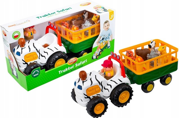 Zabawka edukacyjna Kiddieland Safari jeep (wersja polska) (029652) - obraz 3