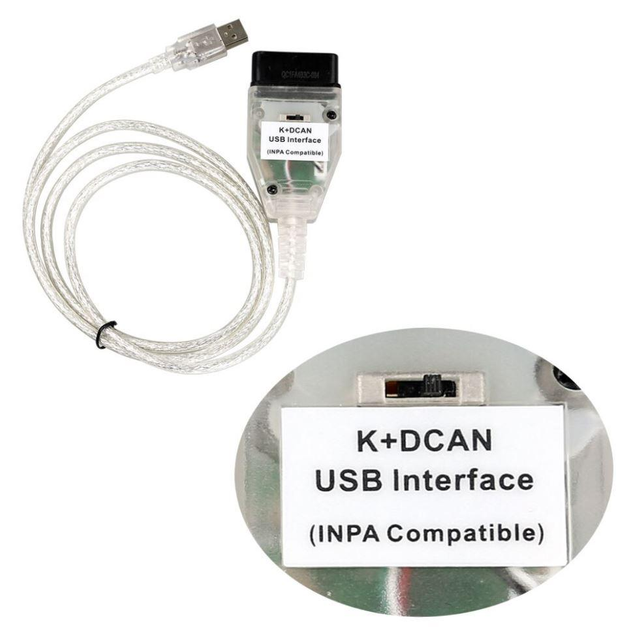 Автосканер INPA k+dcan FT232RQ USB для BMW с переключателем - изображение 2