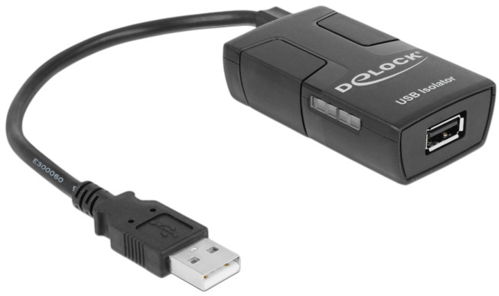 Адаптер Delock USB-ізолятор 15 cm Black (4043619625888) - зображення 1