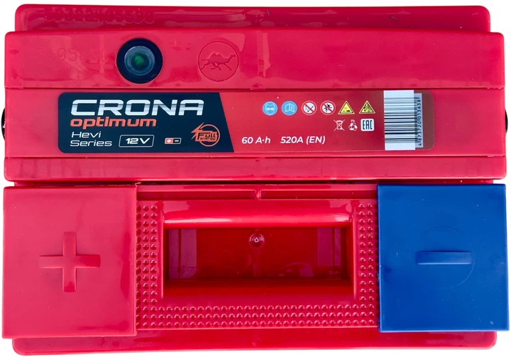 Аккумулятор автомобильный Kainar CRONA 60 А/час (+/-) EN520 (СТ-00116612) - изображение 3