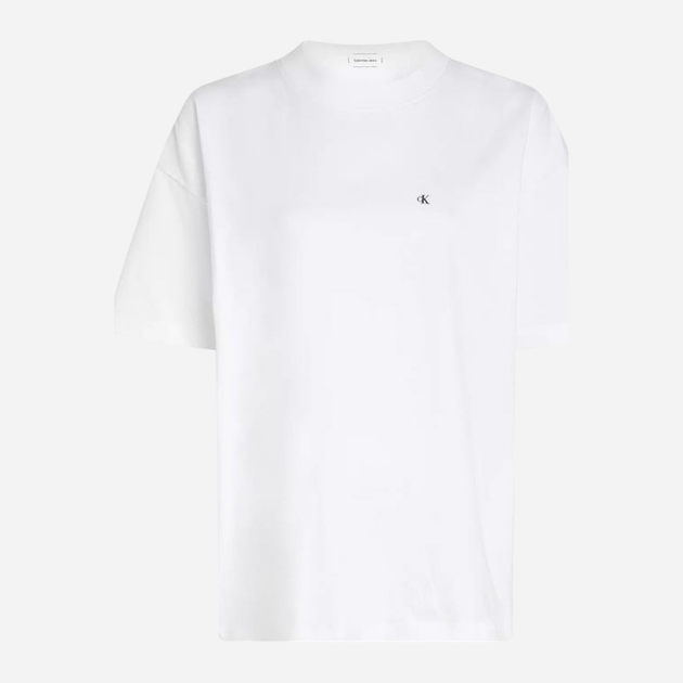 Футболка бавовняна жіноча Calvin Klein Jeans J20J225113-YAF XS Біла (8720639930692) - зображення 4