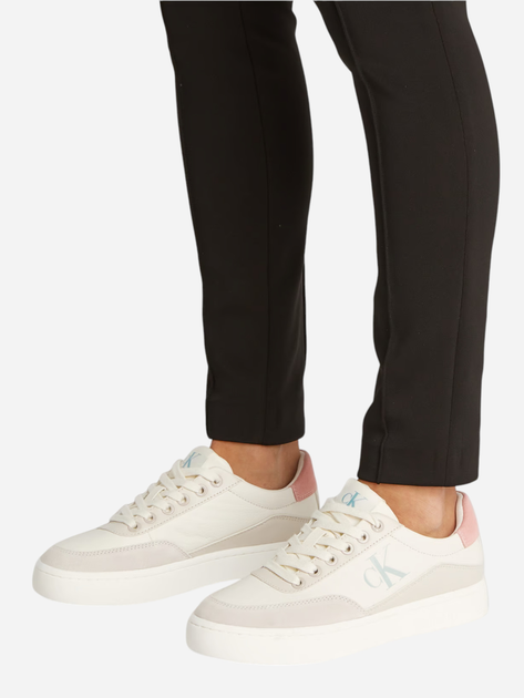 Sneakersy damskie skórzane Calvin Klein Jeans YW0YW01668-0LD 39 Mleczne (8721107082592) - obraz 2