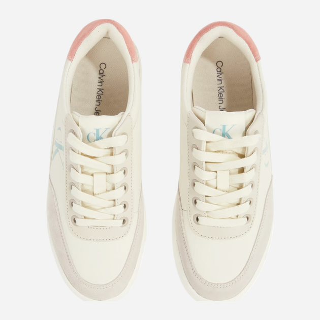Sneakersy damskie skórzane Calvin Klein Jeans YW0YW01668-0LD 38 Mleczne (8721107082530) - obraz 5