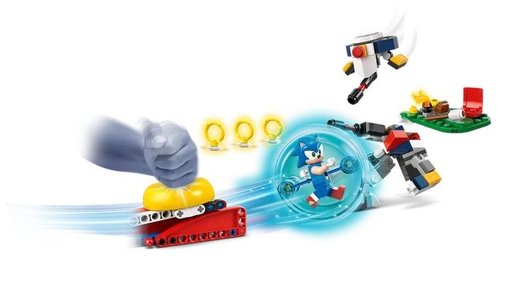 Конструктор LEGO Sonic the Hedgehog: Соник и походная битва 177 элементов (77001) - Фото 4 Конструктор LEGO Sonic the Hedgehog: Соник и походная битва 177 элементов (77001) - изображение 4