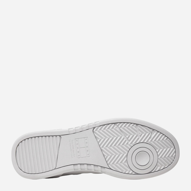 Sneakersy męskie skórzane Tommy Jeans EM0EM01443-YBR 41 Białe (8720637380758) - obraz 5