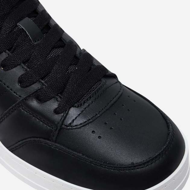 Sneakersy męskie skórzane Tommy Jeans EM0EM01574-BDS 41 Czarne (8720638211235) - obraz 6