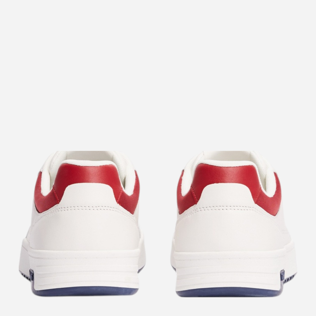 Sneakersy męskie skórzane Tommy Jeans EM0EM01576-TCR 42 Białe (8720638358909) - obraz 4