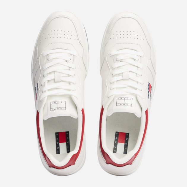 Чоловічі снікери Tommy Jeans EM0EM01576-TCR 41 Білі (8720638358794) - зображення 5