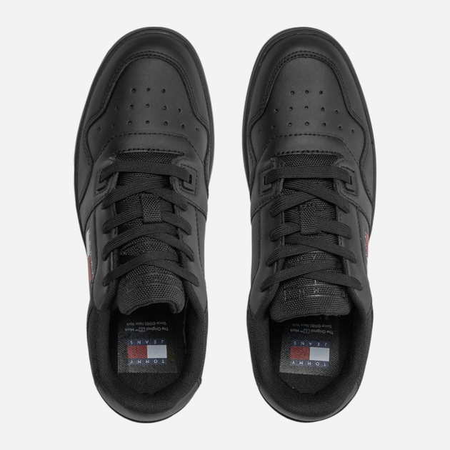 Sneakersy damskie skórzane do kostki Tommy Jeans EN0EN02505 36 Czarne (8720646012206) - obraz 5