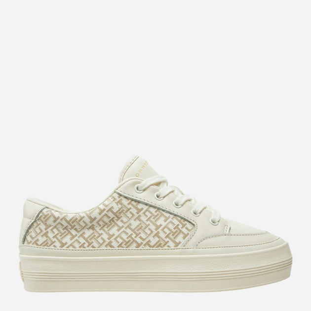 Sneakersy damskie do kostki Tommy Hilfiger FW0FW08331-Z00 36 Mleczne (8720638243533) - obraz 1