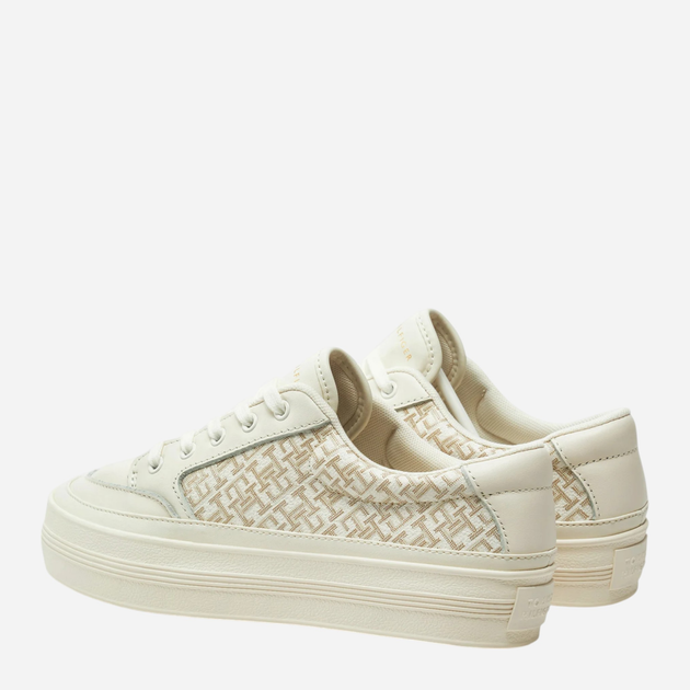 Sneakersy damskie do kostki Tommy Hilfiger FW0FW08331-Z00 39 Mleczne (8720638244349) - obraz 3