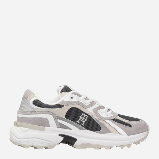 Sneakersy damskie do kostki Tommy Hilfiger FW0FW08385-0IM 37 Ciemnoszare (8720638346296) - obraz 1